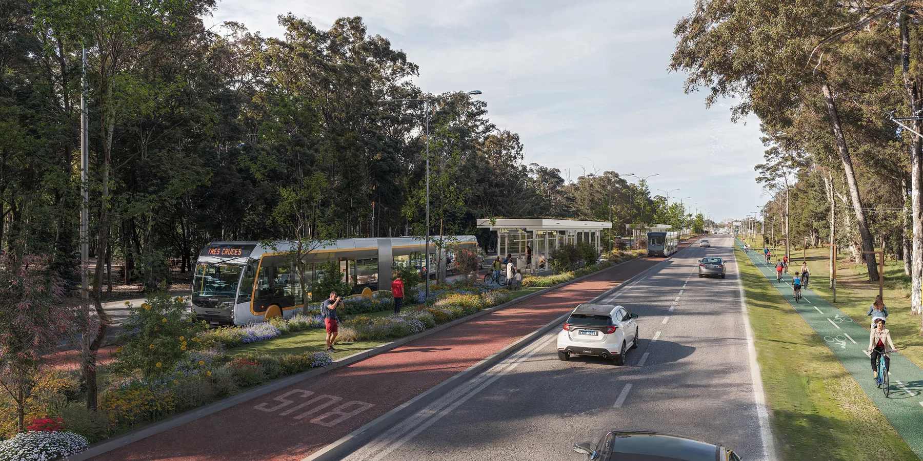 Parque Roosvelt exterior architectural render by Imabox